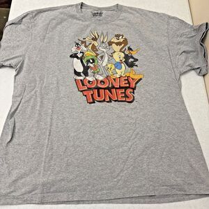 Looney Tunes Cast Bugs Taz Daffy Tune Squad Classic Mens T-Shirt 2XL